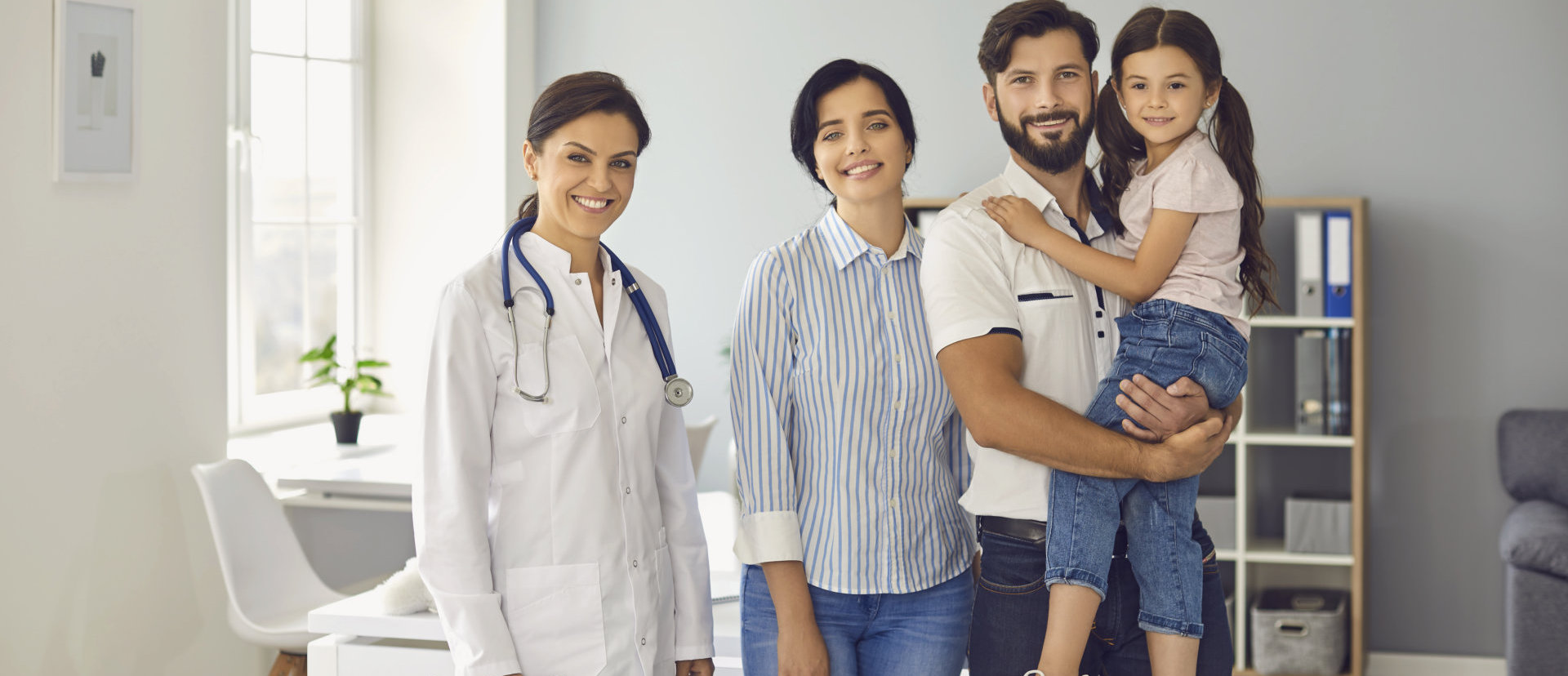 family and their doctor
